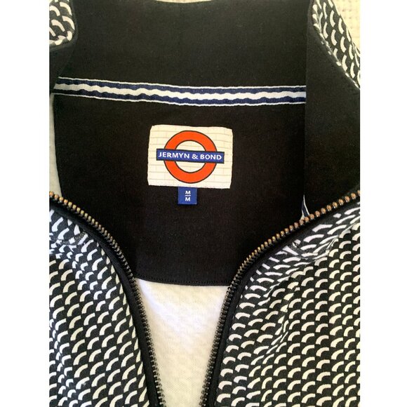 JERMYN & BOND Long Sleeve Mesh Pattern Men's Polo Shirt - Size M/M - Picture 9 of 9